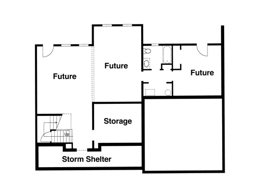 Lower Level image of CARBONE House Plan